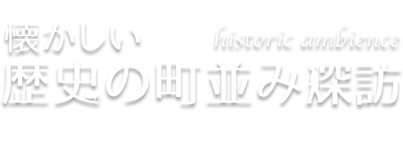 懐かしい歴史の町並み探訪 Vol.16 阿波徳島・吉野川（徳島県）